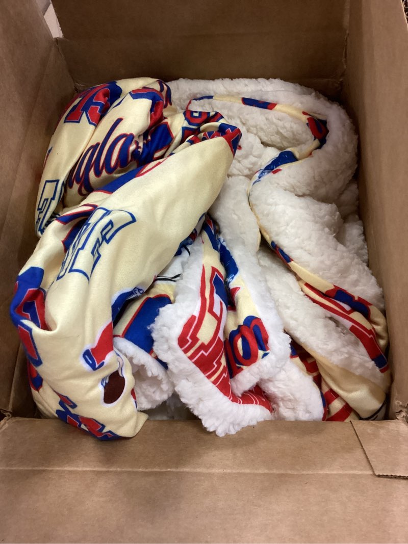 Condition photo showing Good Condition for FOCO New England Patriots NFL Retro Sherpa Fleece Blanket