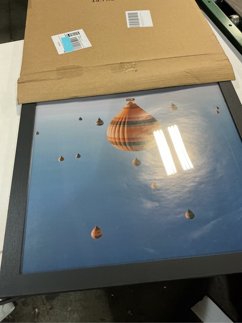 Condition photo showing New/Like New for 19.7x27.6 Picture Frame for Wall Display, 19.7x27.6 Black Picture Frame with Shatter Resistant Plexiglass, Stable and Sturdy Puzzle Frame for Wall Display, Handpicked Gift Collection, 1 Pack