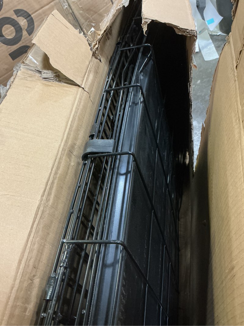 Condition photo showing As Is for Precision Pet Products Two Door Great Crate Wire Dog Crate, 42 Inch, For Pets 70-90 lbs, With 5-Point Locking System 42.0"L x 28.0"W x 30.0"H Dog Crate