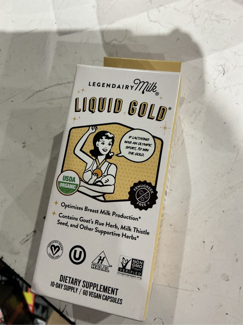 Condition photo showing Good Condition for legendairy milk liquid gold, lactation supplement for increased milk production, 60 count