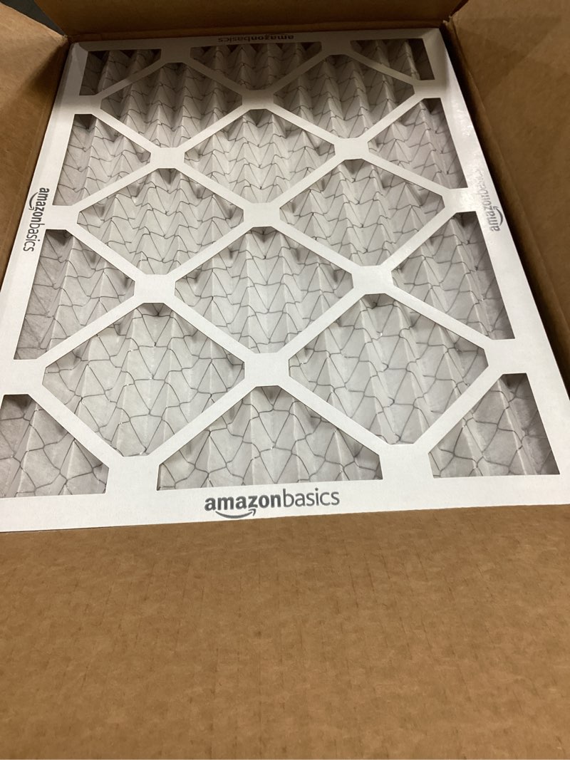 Condition photo showing Good Condition for amazon basics 14x20x1 air filter, merv 8 ac furnace filters, allergy control, electrostatic, removes dust pollen and lint, 6-pack (actual size: 13.75" x 19.75" x 0.75") 14x20x1 merv 8