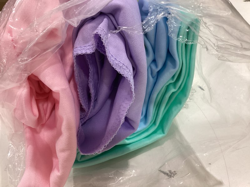 Condition photo showing Good Condition for 10×7ft rainbow backdrop curtains for parties - 5 colors pastel drapes for backdrop with 4 inch rod pockets - colorful curtain backdrop for unicorn birthday, baby shower, rainbow party decorations unicorn rectangle 10ft (w) × 7ft (h)