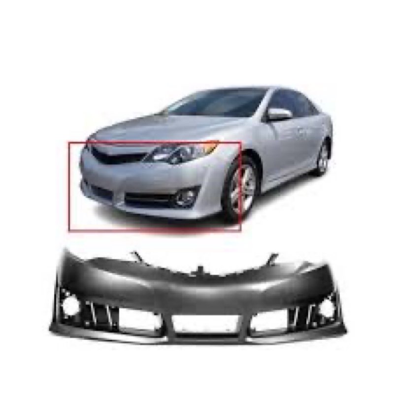Primed Front Bumper Cover Fascia for 2012-2014 Toyota Camry SE Sedan TO1000379