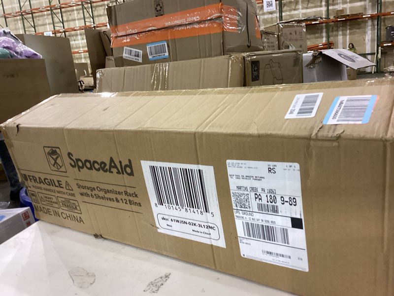 SpaceAid Toy Storage Organizer with 6 Shelves and 12 Bins, Toy Organizers Storage Bookshelf, Kids Bi