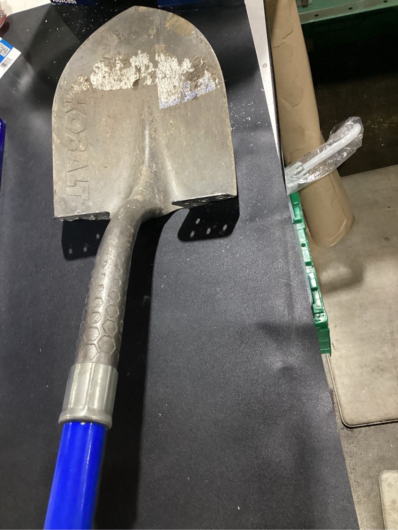 Condition photo showing As Is for kobalt pointed shovel fiberglass 