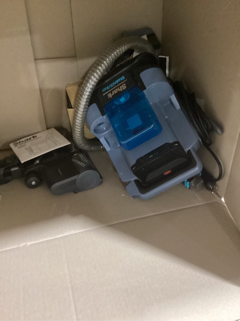 Condition photo showing As Is for incompletesimiliar product not like stock photo please see preview photos shark hv343amz rocket corded stick vacuum with self-cleaning brushroll, lightweight & maneuverable, perfect for pet hair pickup, converts to a hand vacuum, crevice upholstery tools, blue/silver rocket w/ self-cleaning brushroll