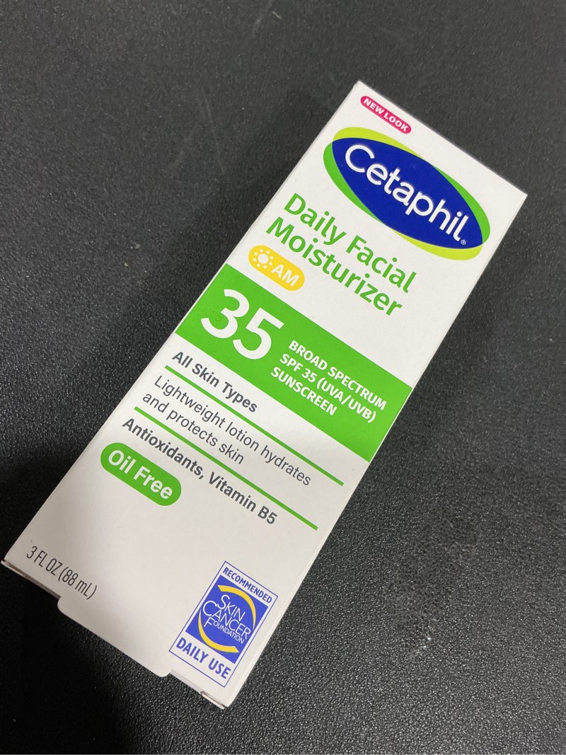 Condition photo showing Good Condition for Cetaphil Face Moisturizer, Daily Oil Free Facial Moisturizer with SPF 35, For Dry or Oily Combination Sensitive Skin, Fragrance Free Face Lotion (Packaging May Vary)