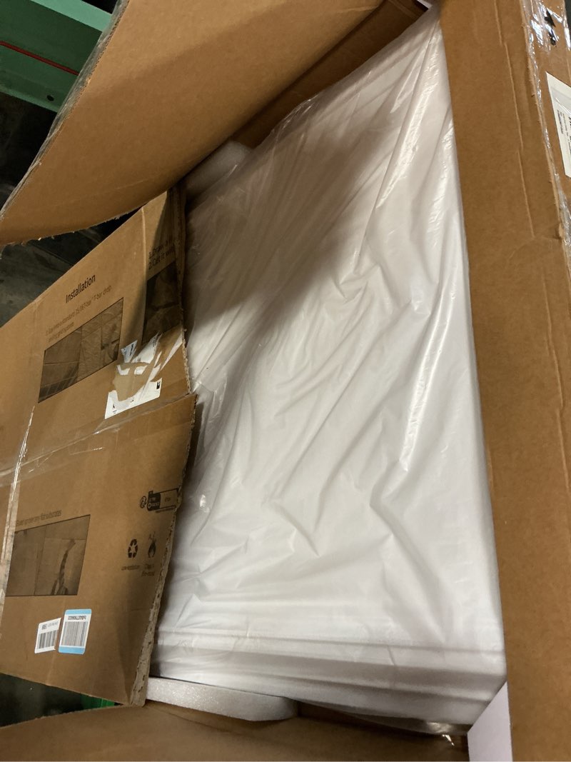 Condition photo showing New/Like New for Art3d Drop Ceiling Tiles 48x24, Decorative PVC Ceiling Panels, Waterproof Rustproof and Durable 12-Pack, Glue Down, Rectangular Black Rectangular White 12pcs 24x48 in.