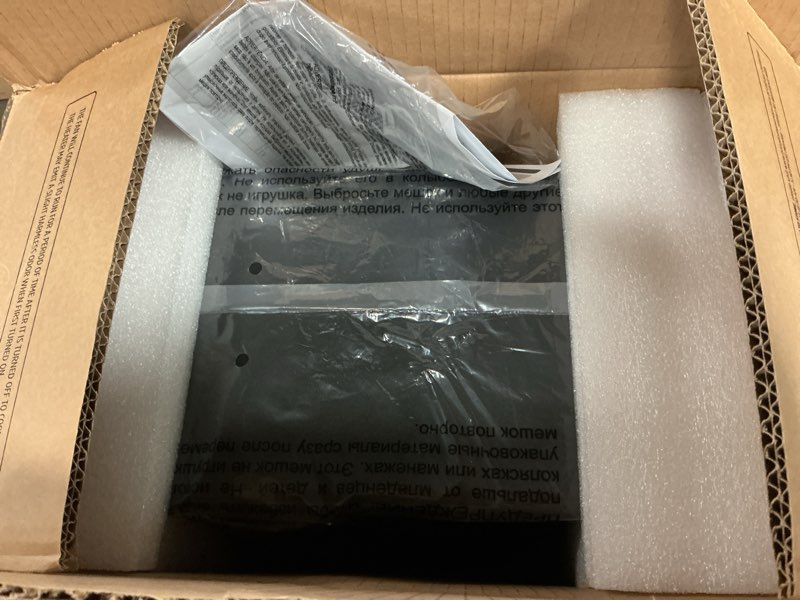 Condition photo showing As Is for duraflame TABLETOP ELECTRIC FIREPLACE WITH FLAME EFFECT DFS-559-01 BLACK