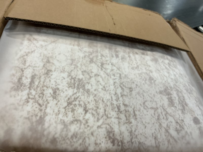 Condition photo showing Good Condition for 9x12 area rugs for living room, non slip machine washable vintage rugs, low pile lightweight large rug for bedroom, dining room, home office beige beige 9' x 12' (rectangular)