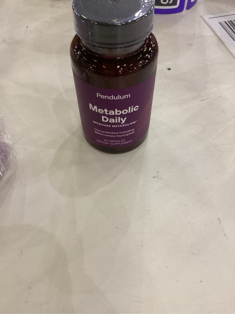 Condition photo showing item condition for Pendulum Metabolic Daily - Multi-Strain Probiotic with Akkermansia muciniphila to Support Metabolism and Sustain Energy Levels - for Women and Men - 30 Capsules (1 Pack) 30 Servings (Pack of 1)