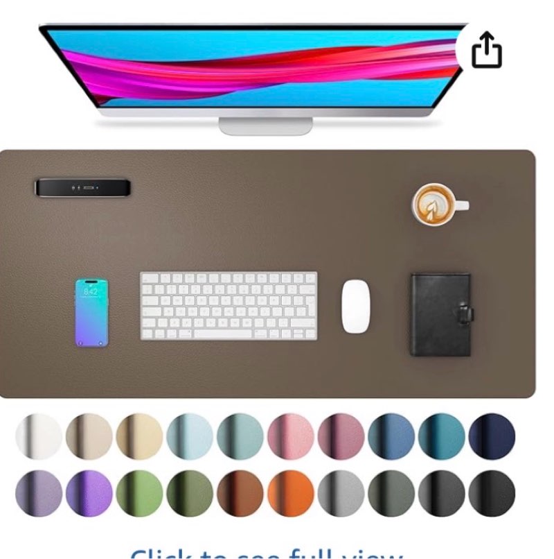 large leather desk pad protector, office desk mat,mouse pad, non-slip pu leather desk blotter, lapto