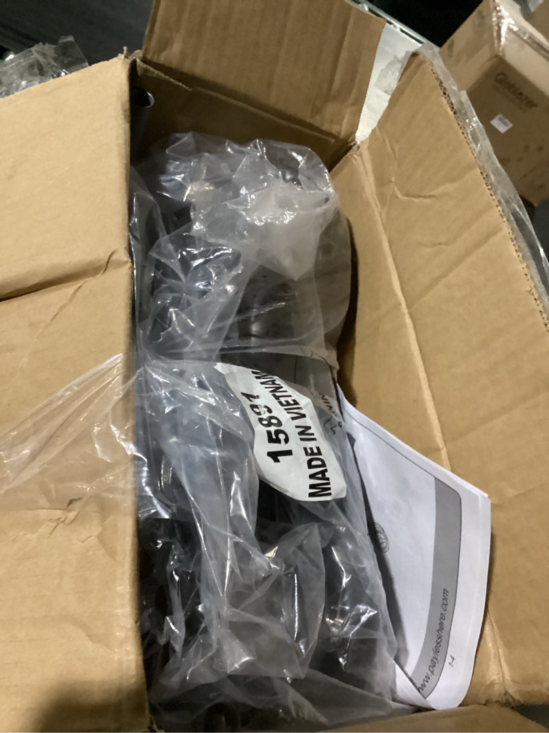 Condition photo showing As Is for Smug 3 Wheels Pet Stroller, Dog and Cat Strollers, Storage Basket and Cup Holder, Breathable Mesh, Lightweight Travel Carrier, Waterproof and Foldable for Small Pets Outdoor Walk, Black