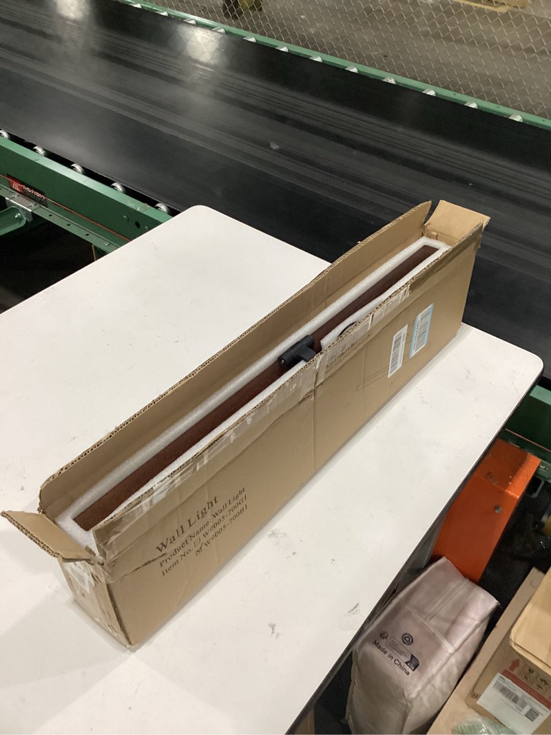 Condition photo showing Good Condition for picture light 27.5" wood picture lights for wall hardwired gold picture frame light dimmable art gallery light accent lighting bathroom wall sconce for artwork poster portrait library display 5cct fixed arm: black