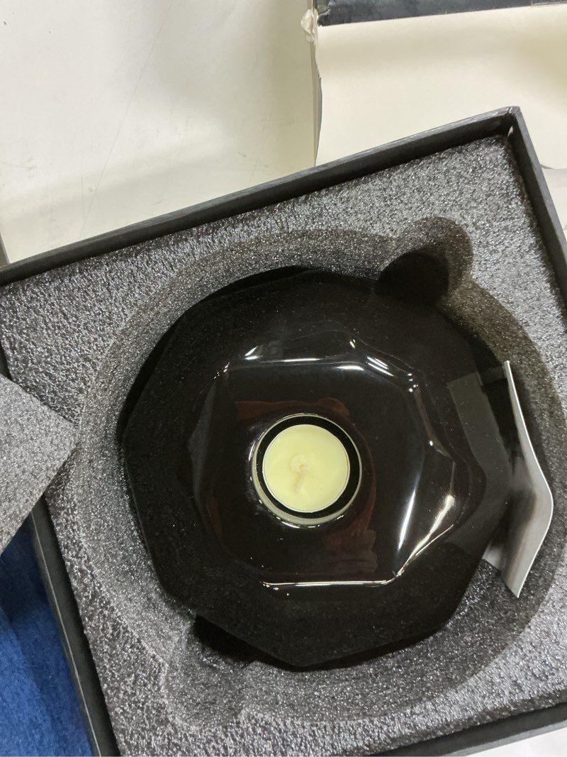Condition photo showing New/Like New for Handmade Black Ceramic Decorative Urn – Elegant Cremation Urn for Ashes Adult Male or Female – Large Memorial Urn, 220 lbs Capacity Black Adult - large