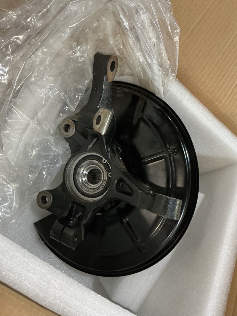 Condition photo showing As Is for dorman 686-422 front passenger side loaded steering knuckle compatible with select buick/chevrolet models (oe fix)