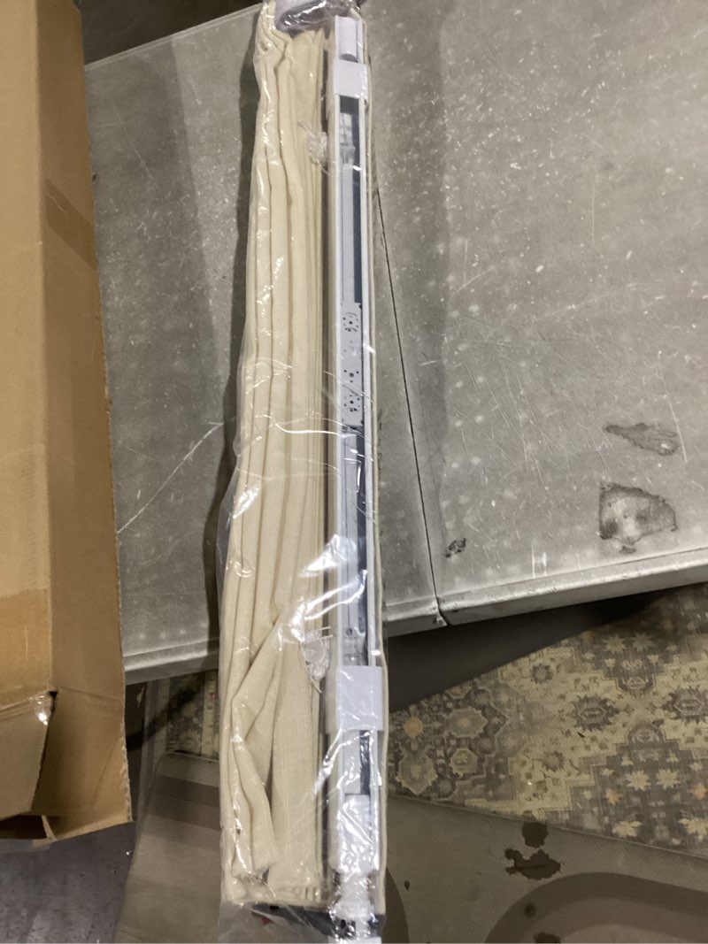 Condition photo showing Good Condition for LazBlinds No Drill Roman Shades for Windows, Cordless Light Filtering Window Shades with UV Protection, Polyester Fabric for Bedroom & Living Room, 30" W x 64" H, Cream Light Filtering - Cream 30"W x 64"H