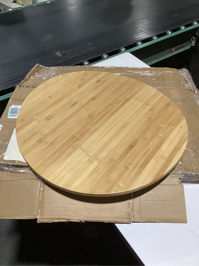 Condition photo showing Good Condition for SIMILAR TO STOCK PHOTO..  AWASEN Round Side Table, Small End Table for Living Room, Modern Accent Coffee Side Table with Solid Wood Legs for Small Space, Easy Assembly, Brown Brown Walnut