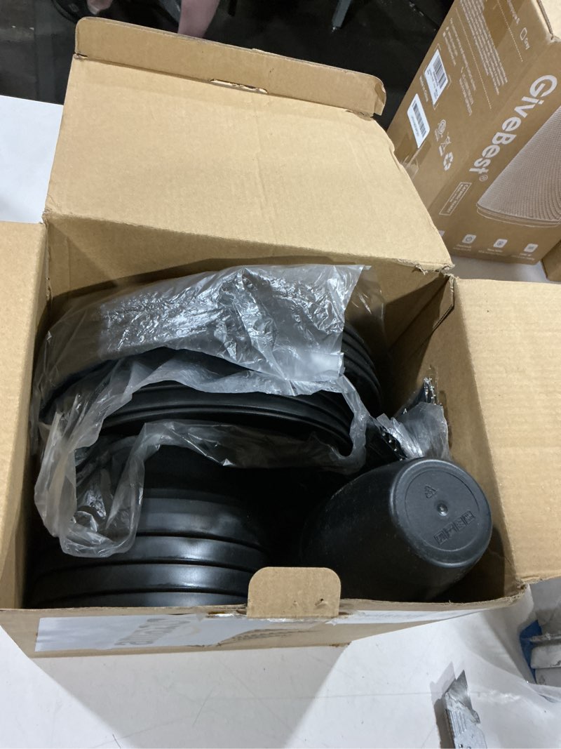 Condition photo showing Good Condition for 24 piece plates and bowls sets for 4- unbreakable wheat straw dinnerware sets includes stainless steel forks for picnic camping outdoor kitchen and apartment dinning rv essentials-black 24pcs black