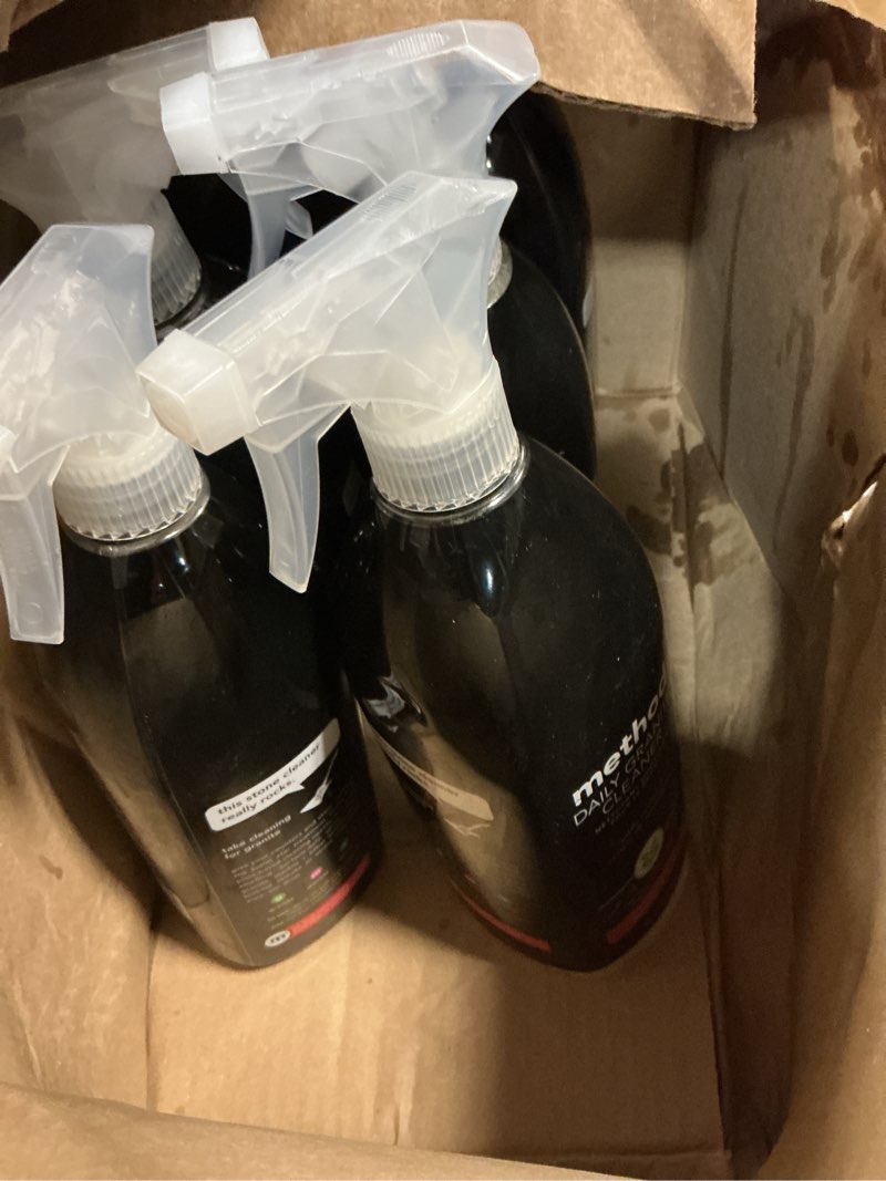 Condition photo showing Good Condition for method daily granite cleaner spray, apple orchard, cleaning agent for granite, marble, and other sealed stone, 28 fl oz spray bottles (pack of 8) apple orchard 28 fl oz (pack of 8)