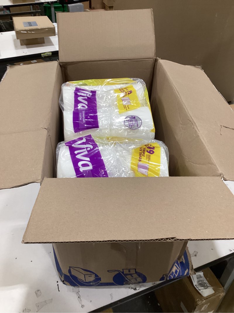 Condition photo showing Good Condition for viva signature cloth paper towels, task size, 12 family triple rolls, 141 sheets per roll (packaging may vary) family triple roll 141 sheets (pack of 12)
