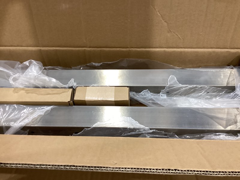 Condition photo showing Good Condition for 2 pack stainless steel cable railing post(2"×2") with 1/8 cable railing kit, level drilled (2, silvery, 36 inch) 36 inch silvery 2