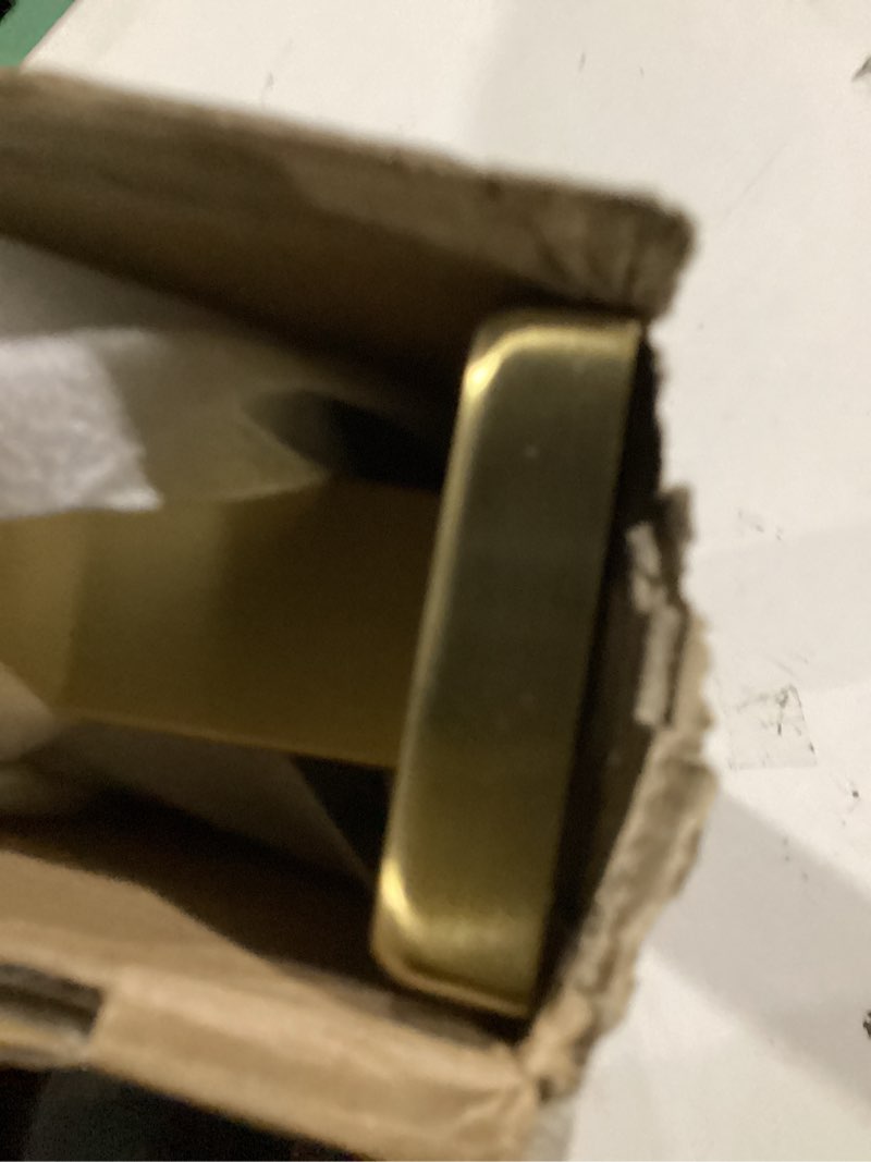 Condition photo showing New/Like New for TocTen Bath Towel Rack - Square Base Thicken SUS304 Stainless Steel Towel Bar for Bathroom, Bathroom Accessories Towel Rod Heavy Duty Wall Mounted Towel Holder. (Brushed Gold, 20) Brushed Gold 20