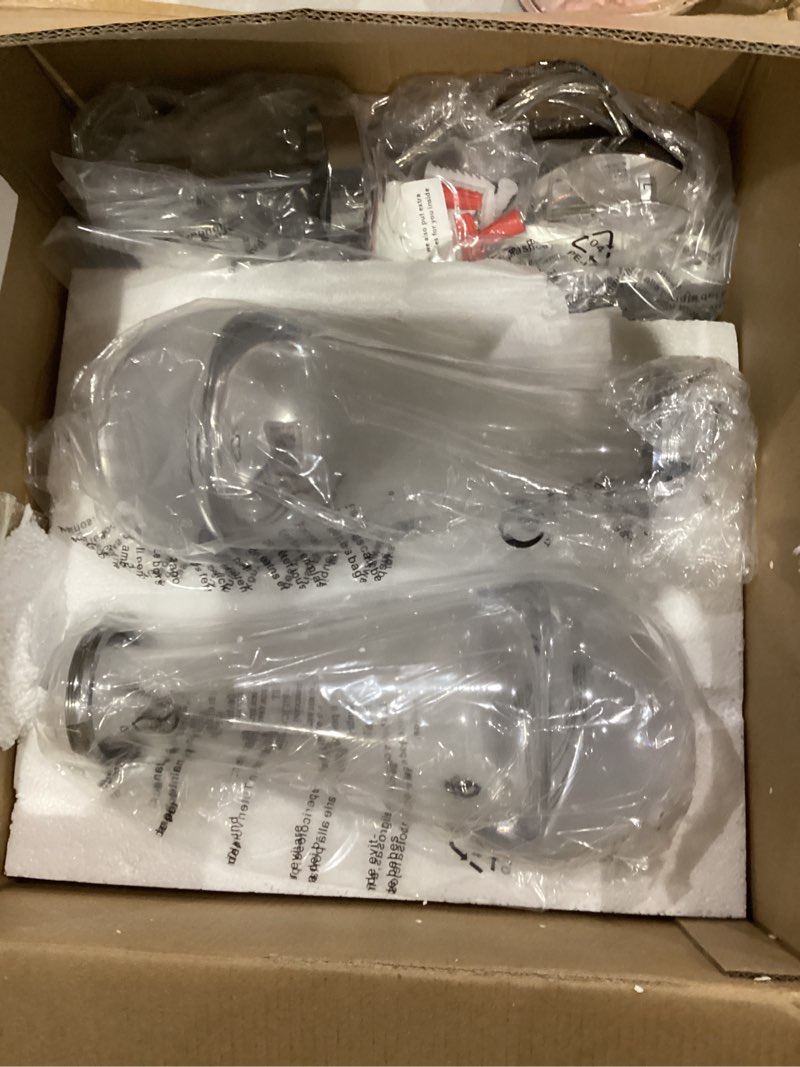 Condition photo showing Good Condition for Raindrop Pendant Lights Kitchen Island Set of 2 Teardrop Chrome Hanging Light Fixtures Clear Solid Glass Pendant Light Modern Chandeliers for Dining Room Porch Corridor Living Room Chrome 2-Pack