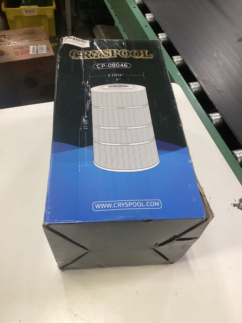 Condition photo showing New/Like New for cryspool® 08046 filter compatible with hayward c900, cx900re, c-900, pa90, posi-clear pxc-95, c-8409, ultral-b6, pp-b6, fc-1292, 90 sq. ft pool filter cartridge, 1 pack