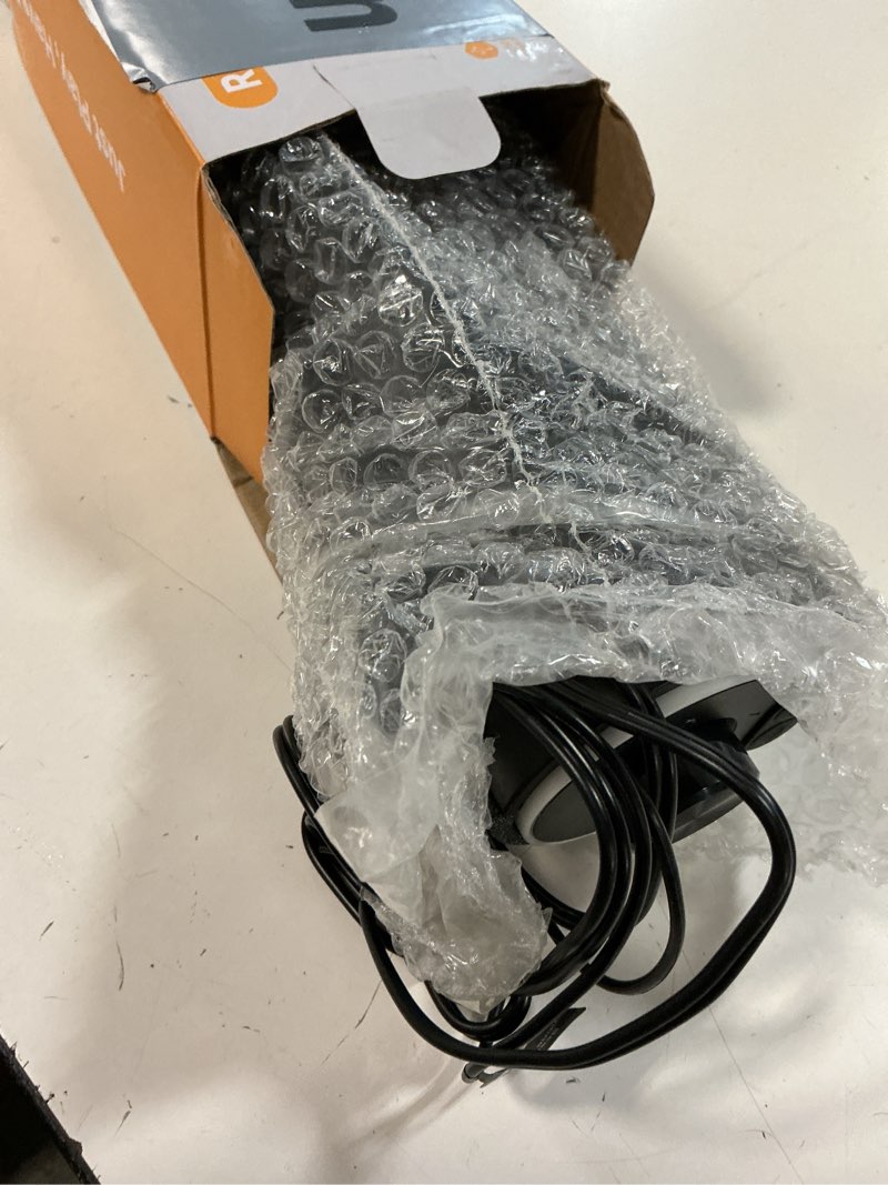 Condition photo showing As Is for soulion r50 bluetooth computer speakers, 3.5mm pc sound bar for desktop monitor, wired usb powered & colorful led lights with switch button, surround sound soundbar pc spearkers for computer dark grey