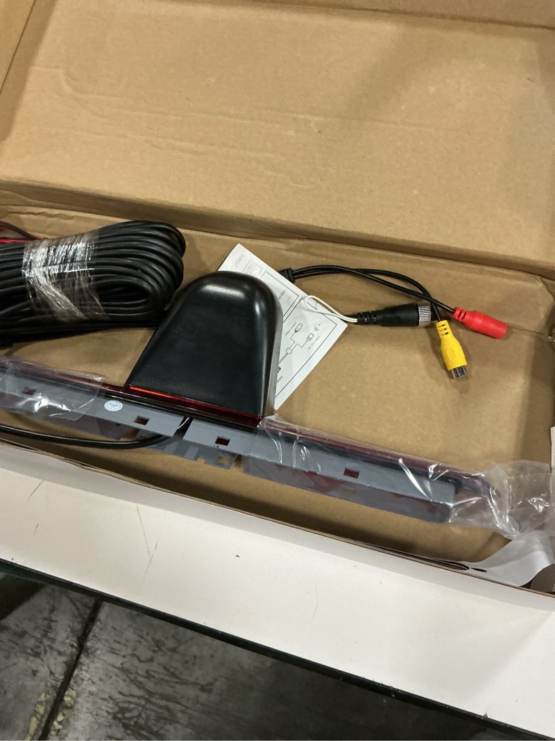 Condition photo showing Good Condition for vehicle backup camera for mercedes benz sprinter, vw crafter vans 2007-2019, roof mount 3rd brake light, 170° night vision, 12v reversing camera with rca connector