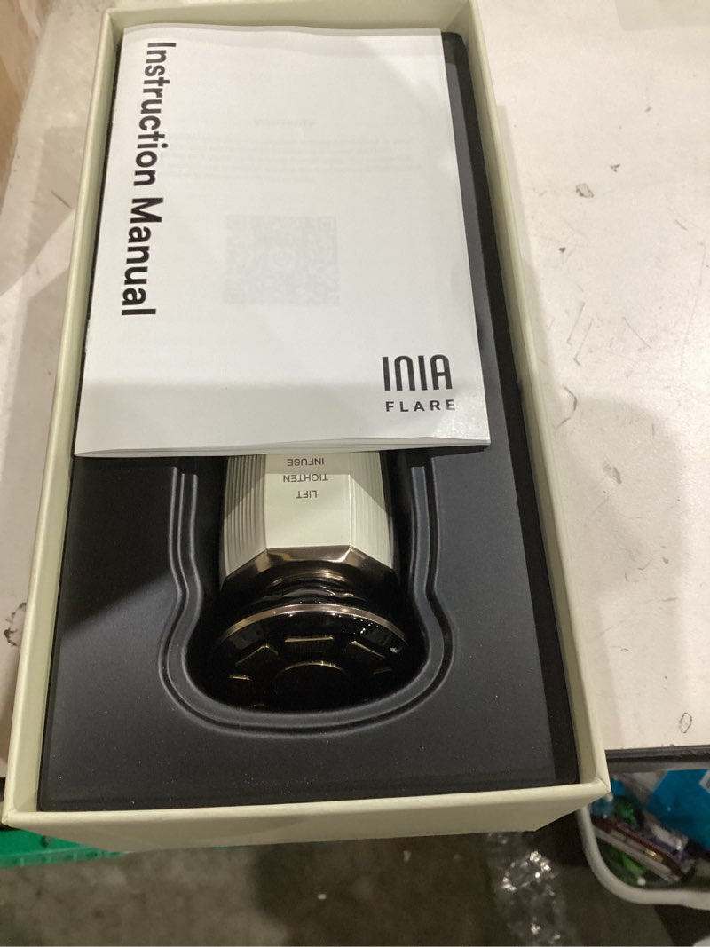 Condition photo showing New/Like New for INIA 3-in-1 Red Light Therapy for Face and Neck Beauty Device for Puffiness & Skin Firming Skincare Tool (White)