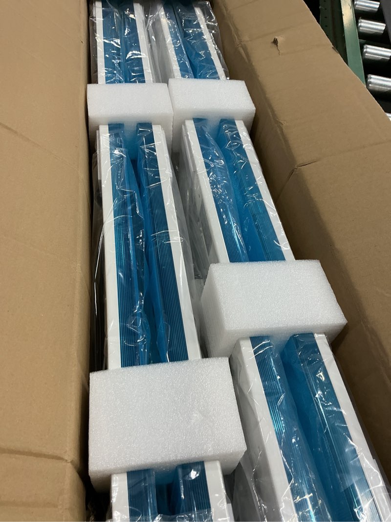 Condition photo showing Good Condition for 4ft led wraparound light 75w/65w/55w, 8250lm/7150lm/6050lm, 3000k/4000k/5000k 4 foot led wrap light fixture, flush mount for garage workshop, fluorescent light replacement office, etl 4 pack 4ft 4pack