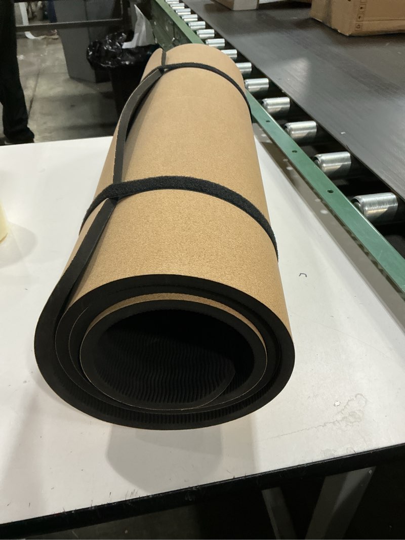 Condition photo showing Good Condition for Premium Cork Yoga Mat 1/4 & 2/5 Inch Thick 72 x 26 in, Thick Cork and TPE Non Slip Yoga Mats for Women Men, Sweat Proof Eco-friendly, Great for Hot Yoga & Workouts Brown 10MM