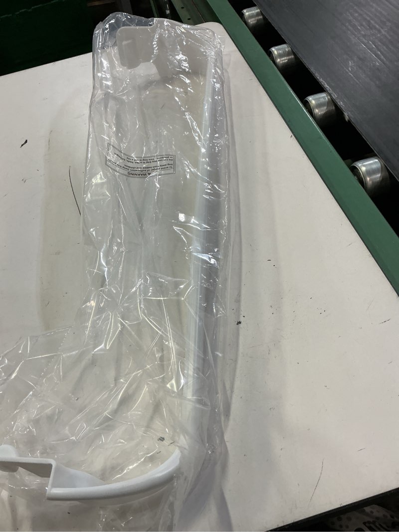 Condition photo showing Good Condition for 240534701 refrigerator door shelf middle rack bar parts fit for frigidaire kenmore ap3214631, 948952, ps734936 fridge door rack bin replacement size maximum length 24-3/4" depth 5-7/8"