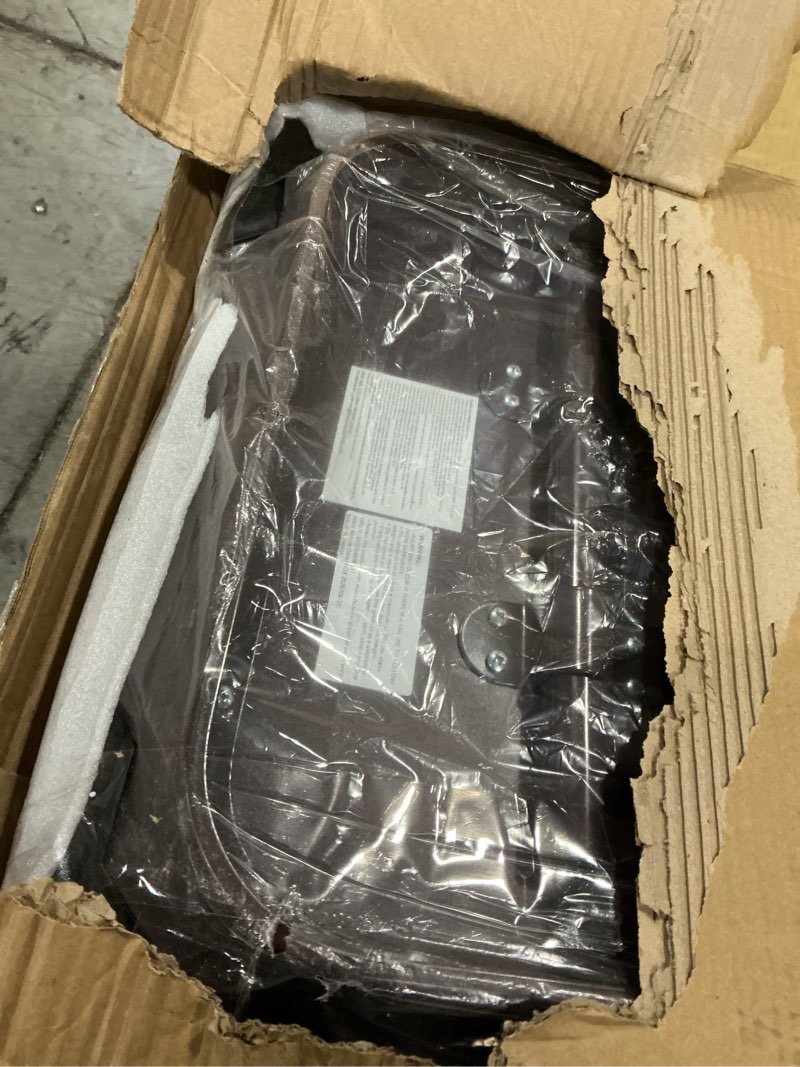 Condition photo showing As Is for Flash Furniture Frankie 6' Mahogany Melamine Laminate Folding Training and Event Table, Rectangular Folding Training Table, Brown