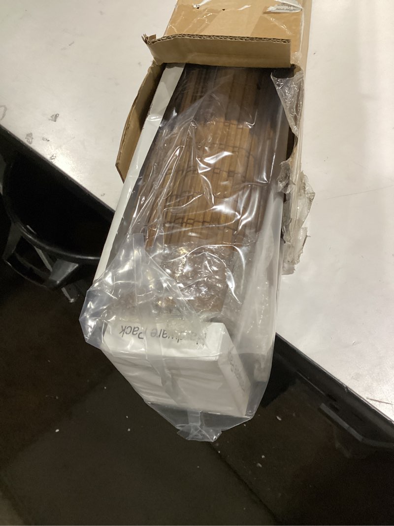 Condition photo showing New/Like New for Cordless Bamboo Roman Shades for Windows, Blinds Size (39" W ×64" H) Colour (Highfield Teak) Highfield Teak 39" W × 64" H