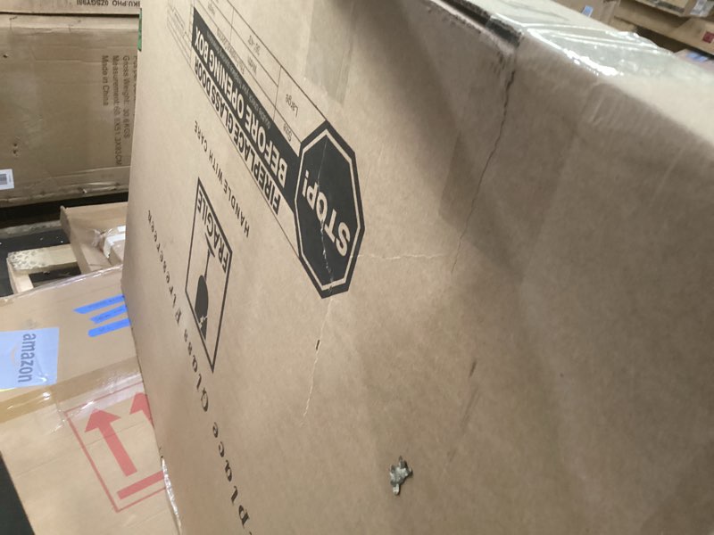 Condition photo showing As Is for Pleasant Hearth AT-1002 Ascot Fireplace Glass Door, Black, Large