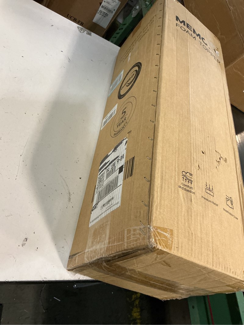 Condition photo showing New/Like New for ch charme house folding mattress topper, 4 inch single tri folding memory foam mattress topper for camping guest bed, washable cover & non-slip bottom, 75" x 25" x 4", grey