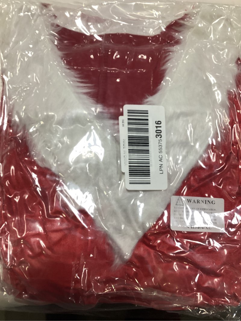 Condition photo showing New/Like New for Cuteshower Mrs. Claus Costume Christmas Red Dress Cosplay Outfits for Women X-Large
