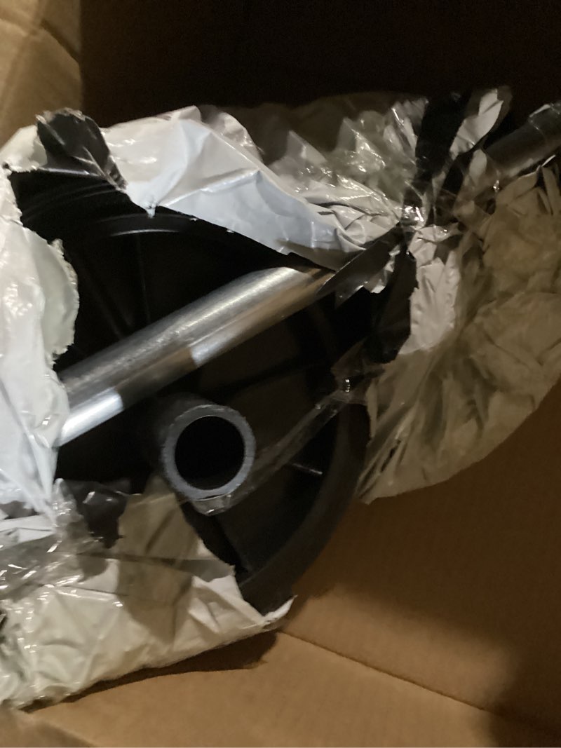 Condition photo showing New/Like New for Plastic Garbage can Wheels Replacement with Hollow Shaft 19.68 Inch Trash can Pulley for Easy Mobility and Efficient Waste Collection