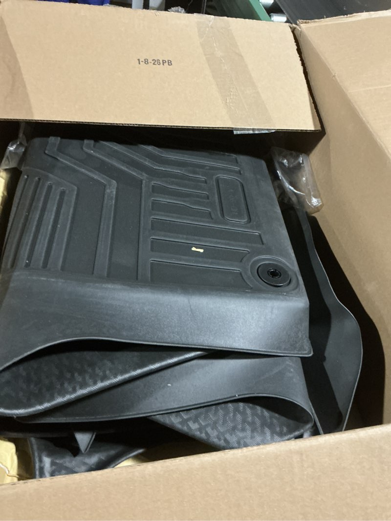 Condition photo showing Good Condition for Mixsuper Floor Mats for Volkswagen ID.4 2021-2024 2025 2026, All Weather Floor Liners for VW ID4 Accessories 1st & 2nd Row Set Black Volkswagen ID.4?2021-2026?