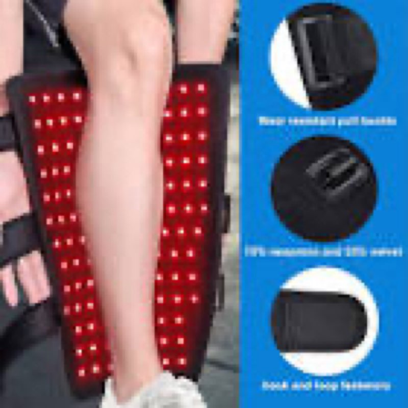 red light therapy for legs & feet, infrared led leg wrap with 660nm red & 850nm near infrared light 
