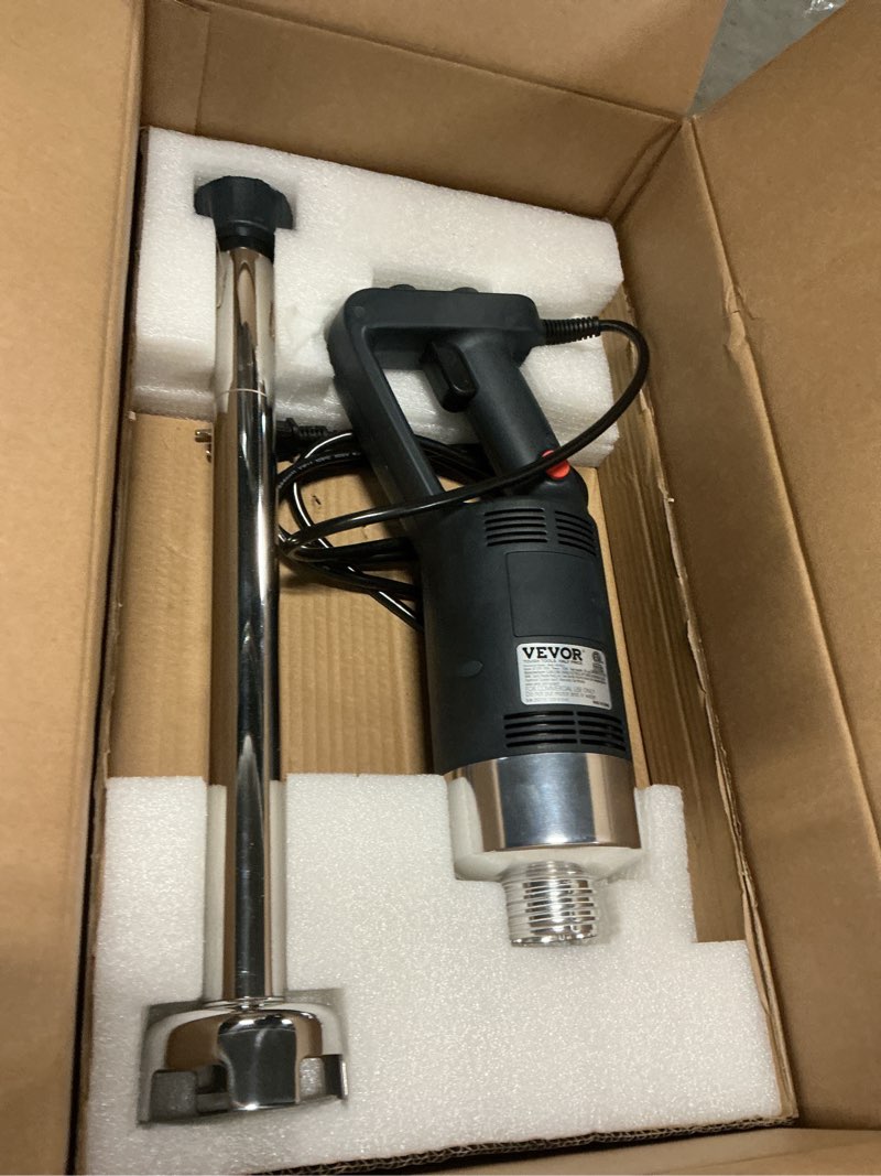 Condition photo showing As Is for VEVOR Commercial Immersion Blender, 750W 20" Heavy Duty Hand Mixer, Variable Speed Kitchen Stick Mixer with 304 Stainless Steel Blade, Multi-Purpose Portable Mixer for Soup, Smoothie, Puree, Baby Food 750Watt 20inch