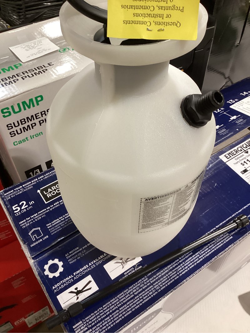 Condition photo showing As Is for project source 1 gallon(s) handheld disinfectant sprayer