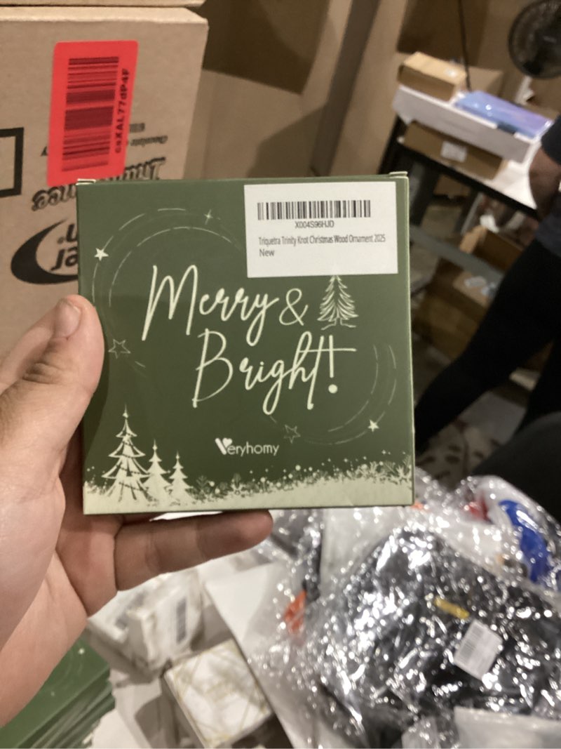 Condition photo showing New/Like New for Celtic Knot Christmas Ornament 2025 - Wooden Celtics Ornaments for Christmas Tree, Irish Gifts for Women, Men, Spiritual Irish Ornaments for Ireland Mom, Dad, Grandparents, Celtics Gifts Ideas