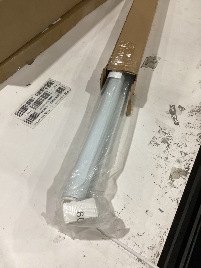 Condition photo showing New/Like New for LazBlinds No Tools No Drill Cordless Zebra Blinds for Windows, Dual Layer Light Control for Day and Night, Light Filtering Privacy Roller Blinds and Shades for Home, 35" W x 48" H, White White 35"W x 48"H