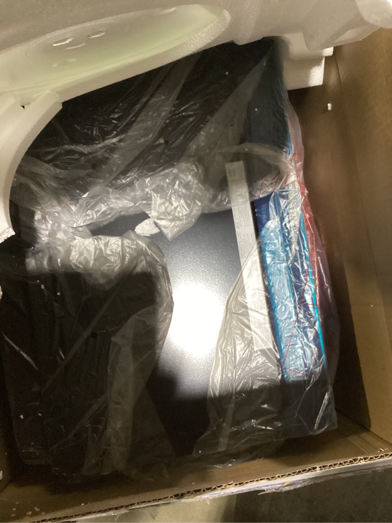 Condition photo showing Good Condition for GE GCST10A1WSS 4-in-1 Microwave Oven, 1,050 Watts Air Fryer, Broiler & Convection Mode, Child-Lock Technology, Kitchen Essentials for The Countertop or Dorm Room, 1.0 Cu. Ft, Stainless Steel