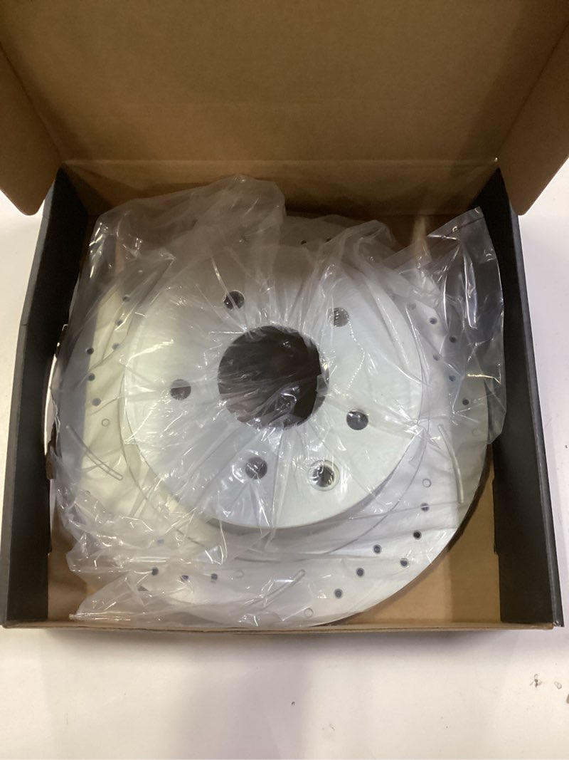 Condition photo showing As Is for anpulsero rear brake pads and rotors kit compatible with 2007-2019 nissan sentra, 2002-2023 nissan altima (2019-2023 with manual parking brake) - rear brake rotors 291.5mm(11.5in) - geomet coated rear-2007-2019 sentra-geomet