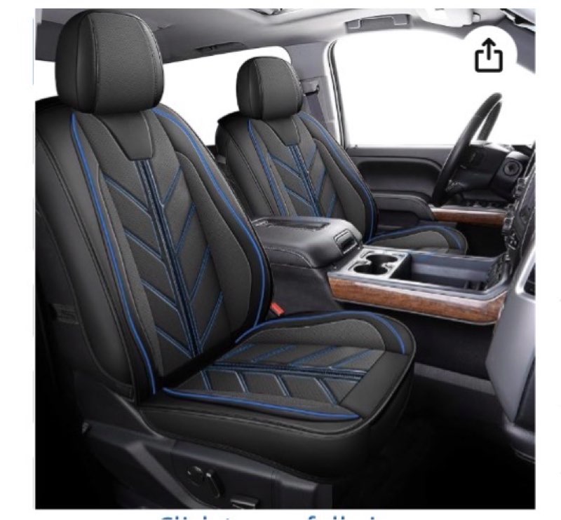 BALLIOL Pickup Seats Covers Compatible with Chevy Silverado 1500 GMC Sierra 2007-2024 Custom Trail B